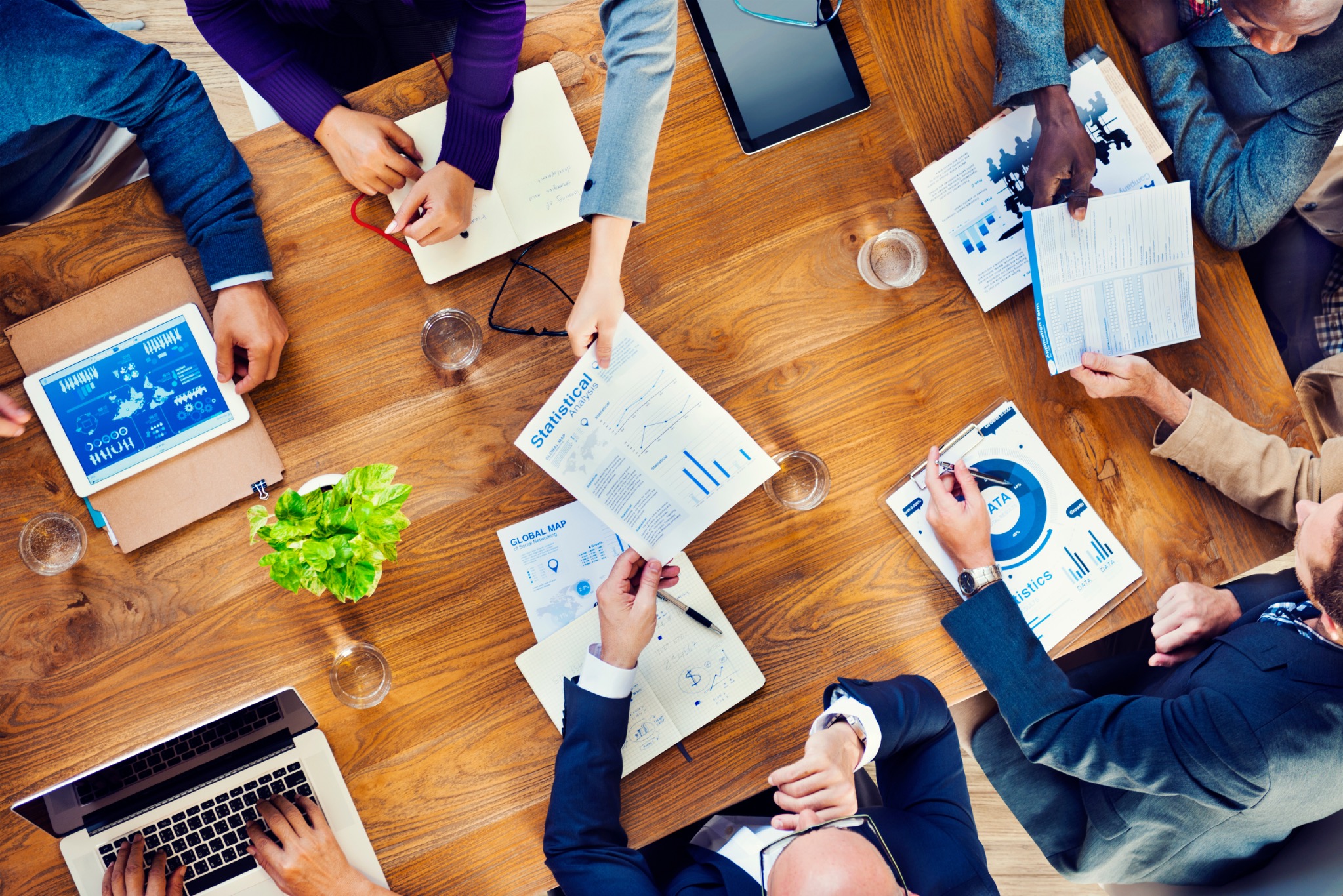 Professional workplace investigation discussion
